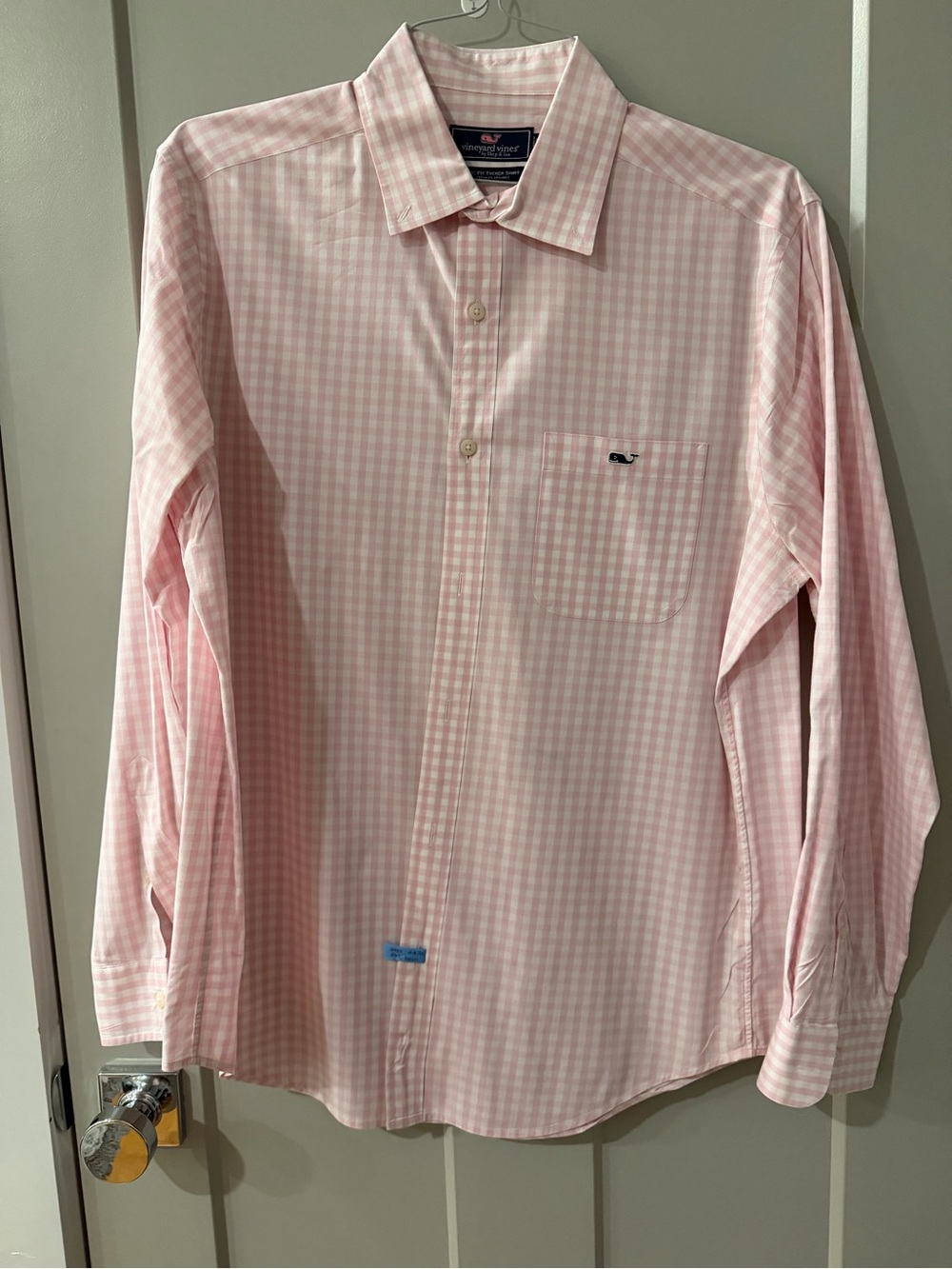 Vineyard Vines Classic Fit Tucker Shirt Men’s Medium Pink Gingham Button Down